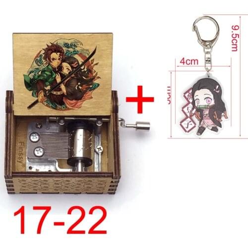Demon Slayer Kimetsu no Yaiba Tanjirou nezuko print Hand-ed gurenge music theme Music Box fans gift Present