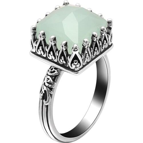 Hainon Princess Crown Rings for women AAA cubic zirconia engagement wedding rings female Anel accessories Vintage Rings