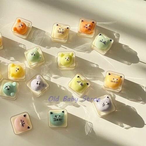 Little Bear Cat Candle Cup Decoration Silicone Mold Cute Cartoon Animal Candle Scented Candle Making