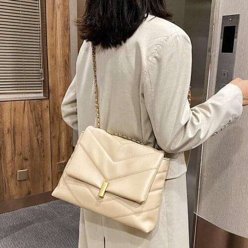 Fashion Women Pu Leather Handbags High Quality Ladies Chain Crossbody Bags for Women Casual Female Shoulder Tote Messenger Bags