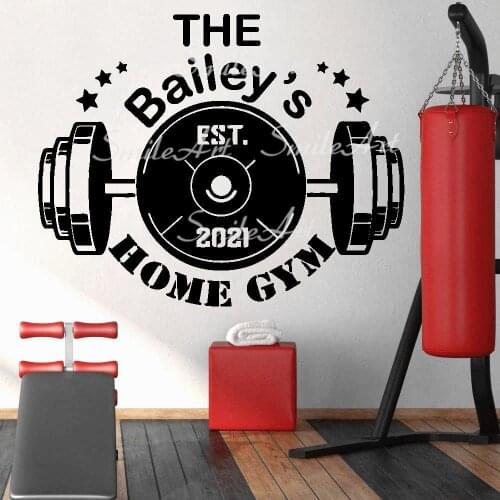 Cartoon Custom Name Gym Wall Art Decal Decoration Fashion Sticker For Kids Rooms Decoration Wall Art MURAL Drop Shipping