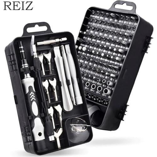 REIZ 135 In 1 Precision Screwdriver Set Magnetic Torx Hex Screw Driver Bits Multitools Computer Phone Repair Hand Tools Kit