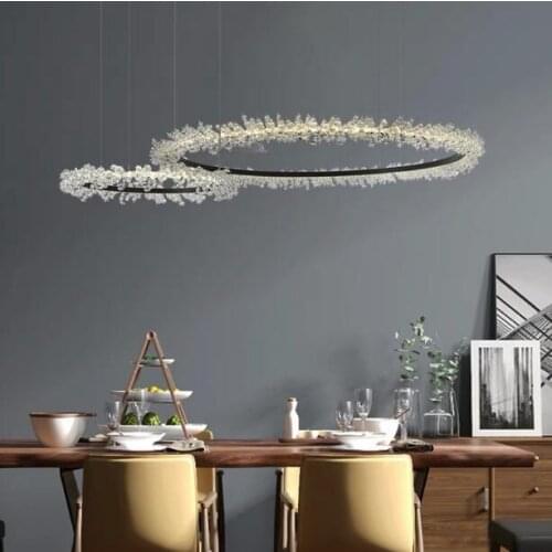 Nordic minimalist living room art chandelier modern hotel lobby bedroom restaurant clothing store designer crystal chandelier
