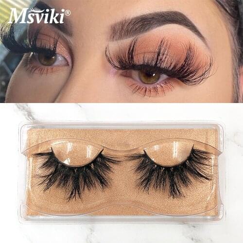 Mink Eyelashes 25mm 3D Bulk Wholesale Package Case Fluffy Soft False Eyelash Makeup Cruelty Free Lashes Volume Dramatic Beauty