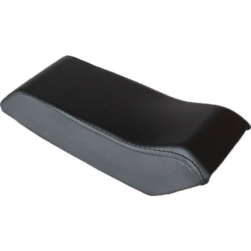 New Passenger Sissy Bar Backrest Cushion Pad For Harley Honda Suzuki Synthetic Leather Motorcycle Seat