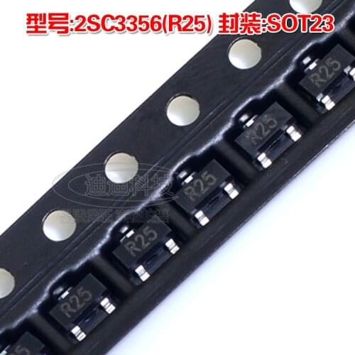 New 2SC3356 (R25) SOT-23 High Frequency Transistor 0.1A 12V NPN SMD SOT23