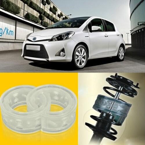 2pcs Power Front /Rear Shock Suspension Cushion Buffer Spring Bumper For Toyota Yaris