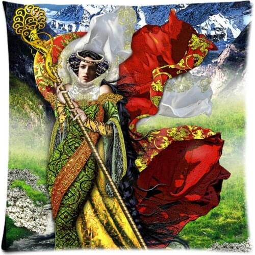 Bedding Tarot Cushion Cover Custom Pillow Cover Decorative Pillow Case Sofa Seat Car Soft Polyester Pillowcase