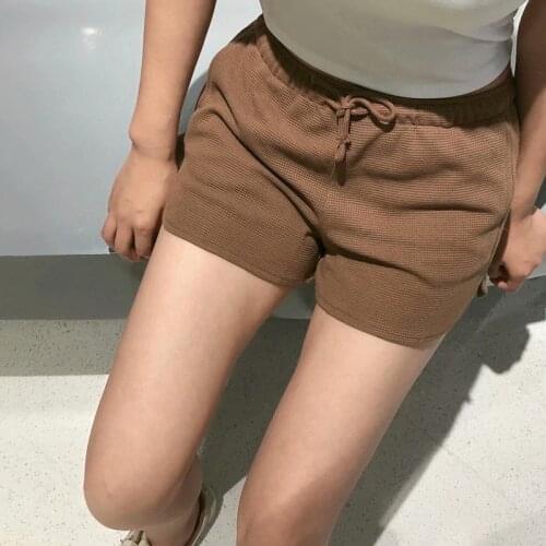 UNUTH Girls Soft Cotton High Waist Shorts 2021 Summer Fashion Ladies High Street Casual Straight Shorts Female Bow Lace Shorts
