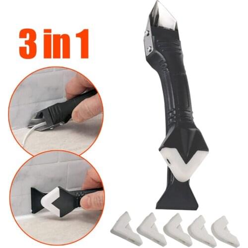 Stainless Steelhead Silicone Remover Sealant Smooth Scraper, Caulk Finisher Grout Kit Tools Kitchen Gadgets Hand Tool Sets