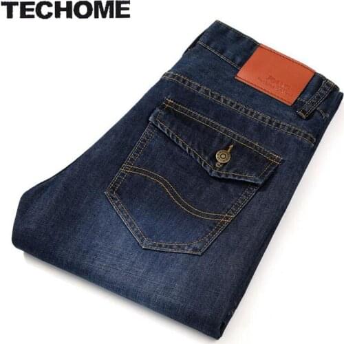 Прямые джинсы для мужчин TECHOME China At AliExpress