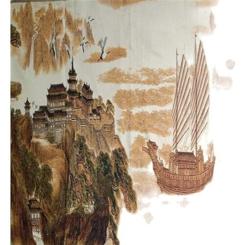 Thangka (riding the wind and waves) living room study decoration embroidery