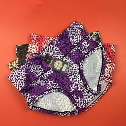 Abdominal 10Pcs/lot ropa interior femenina Milk Silk Leopard Underwears lady Panties Plus Size 6XL lingerie womens briefs