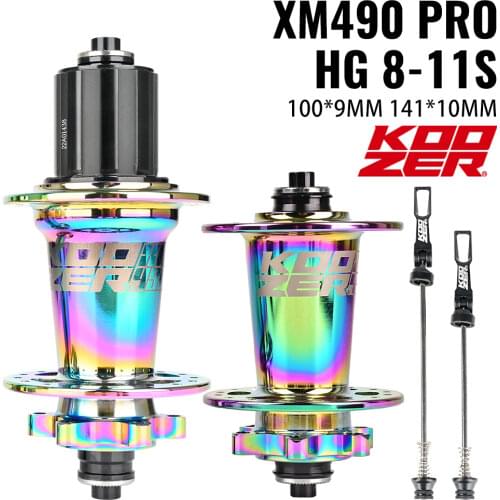 Bicycle hub 141*10mm QR KOOZER XM490 XM390 BOOST 72 Click 4 bearing mountain bike hub 32 holes For 8 9 10 11 12speed