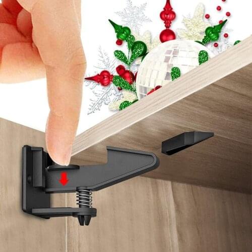 10Pcs Cabinet Locks Child Safety Latches Baby Safe Magnetic Drawer Cupboard Lock Kids Adhesive Proof Cabinet Locks