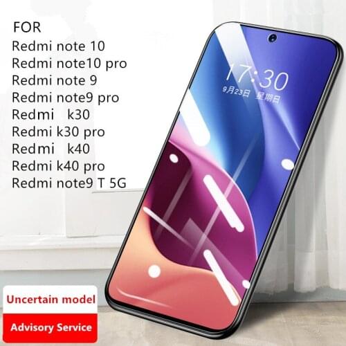 LVOEST Tempered Glass For Redmi k40 pro k30 Pro 9T 7 5G protective glass for Xiaomi Redmi note10 pro note9 Ulart 9s 7pro 8T
