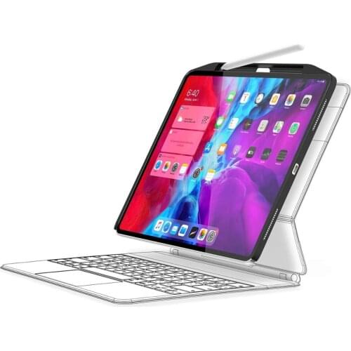 Switchasy CoverBuddy protector for iPad Pro 11 inch 2020 /2018, magic/smart keyboard compatible, with Pencil holder Space Black
