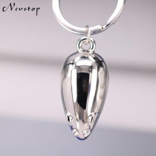 1 Pcs Funny Mouse Rat Design Silver Alloy Key Chain Key Ring Drop Shipping kc77