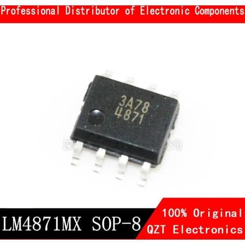10PCS LM4871MX SOP8 LM4871 SOP 4871 SOP-8 3W Audio Power Amplifier with Shutdown Mode new and original