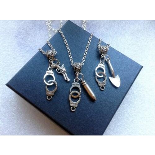 3 Partners In Crime Necklace, Best Friends Gift Set, Friendship Necklace, BFF, Three Sisters, Sorority Gifts, Birthday