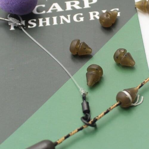 30pcs Carp Fishing Beads Heli Chod Beads for Helicopter Rigs Zig Rig Carp Fishing Terminal Tackle Box Kit