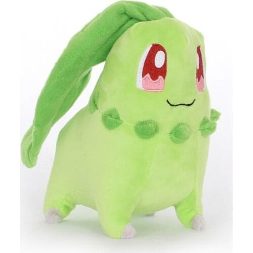 5pcs/lot Cute 20cm Chikorita lush Toys Dolls Chikorita Pendant Soft Stuffed Toys for Children Kids Gifts