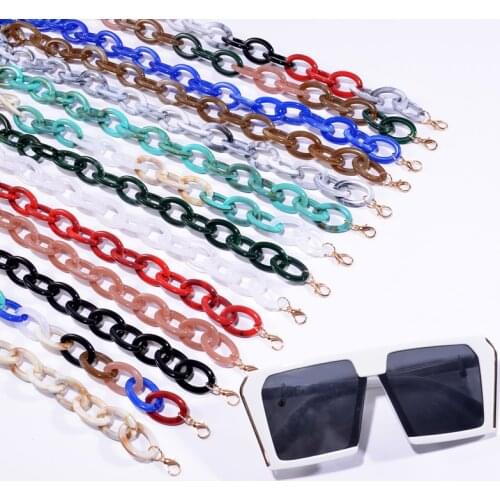 72cm Acrylic Multi-Color Sunglasses Glasses Chain For Womens Strap Hang Spectacle Cord Holder Lanyards Luxury Fashion 2021 New