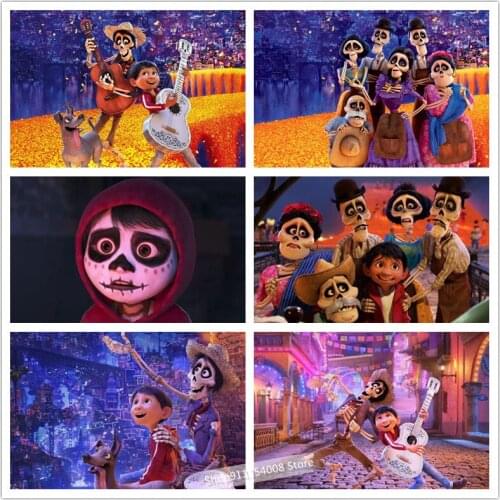 Disney 5D Diamond Painting Full Square Coco Diamond Embroidery Cartoon Mosaic Cross Stitch Home Decoration Rhinestone Wall Art