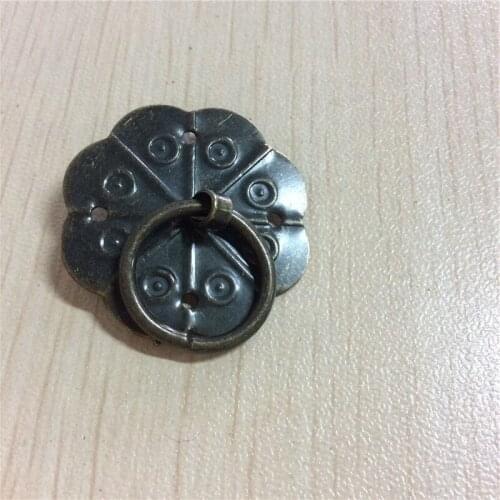 Antique Bronze Tone Quincunx Drawer Cabinet Desk Door Pull Handle Knob Furniture Hardware 3.2cm x 2.9cm,30Pcs