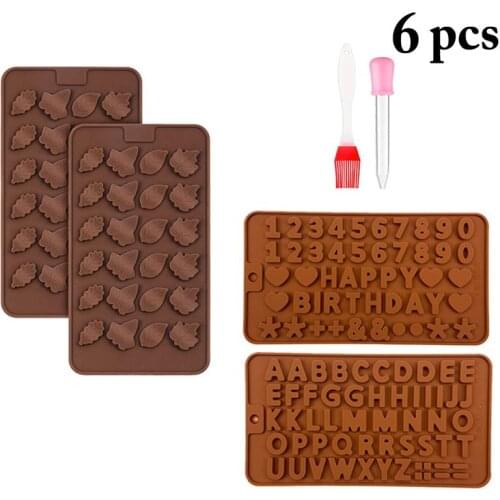 Non-Stick Silicone Sugarcraft Mold DIY Maple Leaf Shape Chocolate Jelly Candy Pastry Decoration Mold Kitchen Cake Mould Tools
