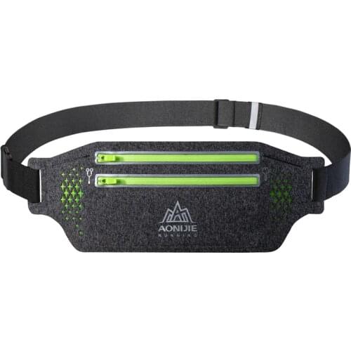AONIJIE Men Women Running Waist Pack Close-fitting Outdoor Sports Jogging Hiking Racing Gym Fitness Money Belt Hip Mobile Bag
