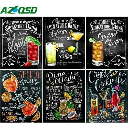 AZQSD 40x50cm Painting By Numbers Cartoon Drawing On Canvas Handmade Gift DIY Coloring By Numbers Blackboard Home Decoration