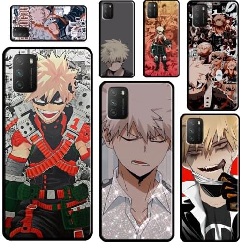 Katsuki Bakugou For POCO X3 Pro M3 F1 F2 F3 Phone Case For Xiaomi Mi 11 Lite 9 10 A3 Mi 11 Ultra 10T Pro