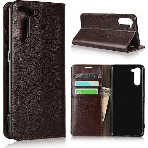 Oppo Reno3A Case 100% Natural Genuine Leather Skin Phone Case On For Oppo Reno 3A Japanese CPH2013 Flip Wallet Book Cover
