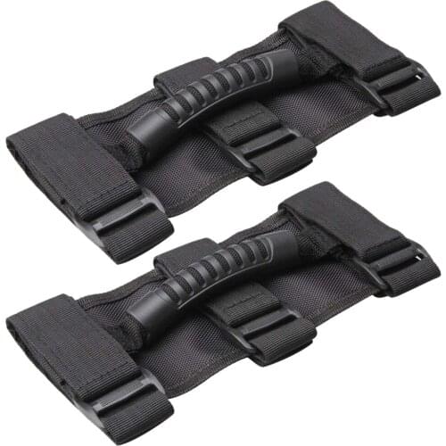 Black Roll Bar Grab Handles 2 Pack Unlimited Roll Bar Side Grab Handle For Jeep Wrangler YJ TJ LJ JK JL