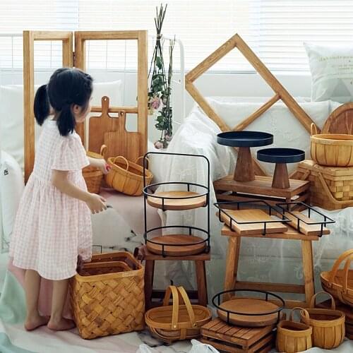 Wood Cake Stands for Wedding Dessert Tableware Tray Fondant Pastries Cake Decorating Tools Cake Stands Home Food Storage Racks