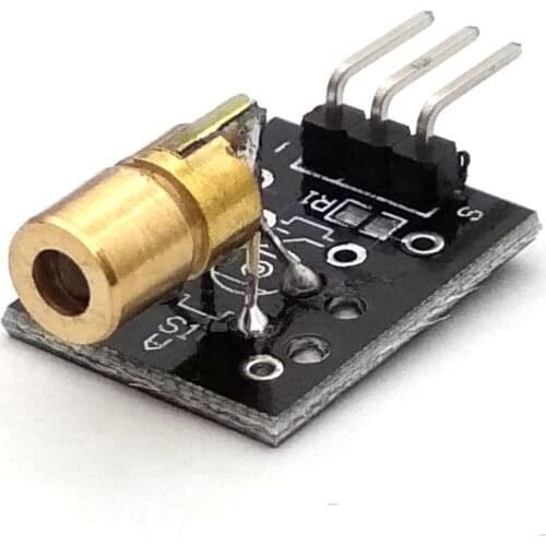 KY-008 650nm Laser sensor Module 6mm 5V 5mW Red Laser Dot Diode Copper Head for Uno