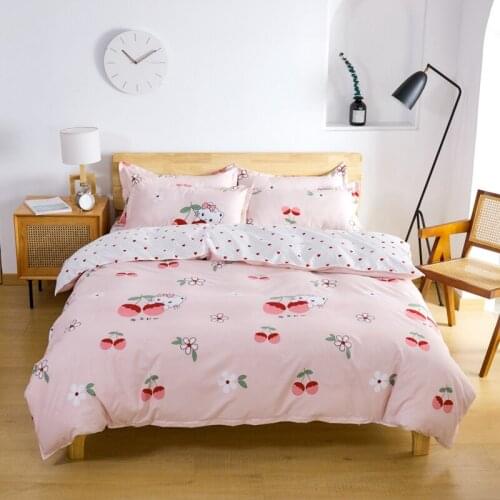 Cartoon Pink Car Duvet Cover Set Bed Linens Kids Bedding Set Girls Adults Quilt Cover Bed Sheet King Queen Size Decor