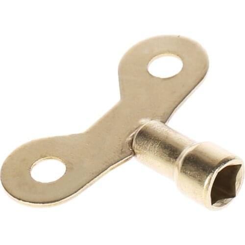 1pcs Square Socket Brass Radiator Keys Plumbing Bleeding Key Solid Water Tap For Air Valve Plumbing Tool