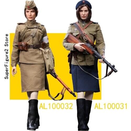 Alert Line AL100031 / AL100032 1/6th Scale Soviet Female Soldier NKVD And Female Medic Action Figure