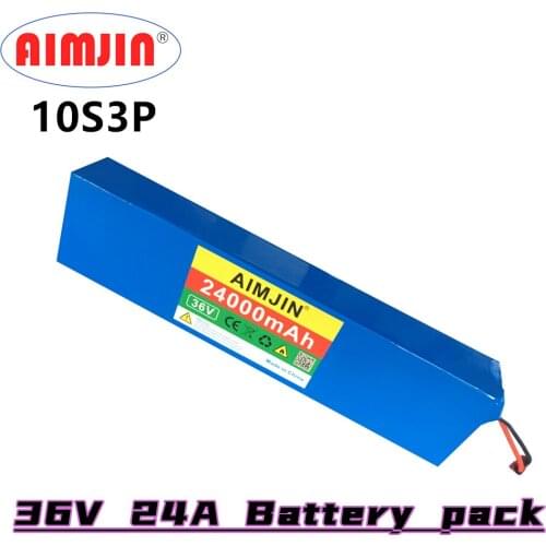 Newest 10S3P 36V 24000mAh High Power Battery Pack for Electric Scooter, Electric Bike Battery BMS With