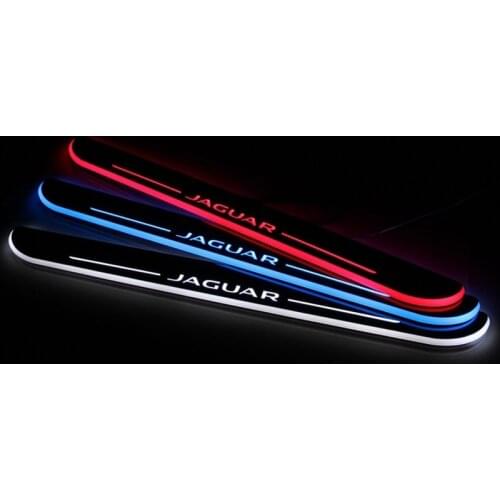 Welcome Pedal Lights For Jaguar XF 2008 - 2013 2014 Pedal car Door Sill Pathway Lamps led thresholds scuff plates Avante md auto