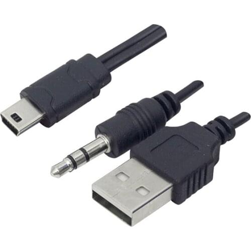 POWERMASTER USB TO AUX - 5 PINOUTS CABLE (MUSIC BOX CABLE) * PL-8624