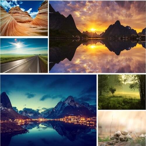 Natural Scenery Photography Background Spring Landscape Travel Photo Backdrops Studio Props 2196 SSL-04