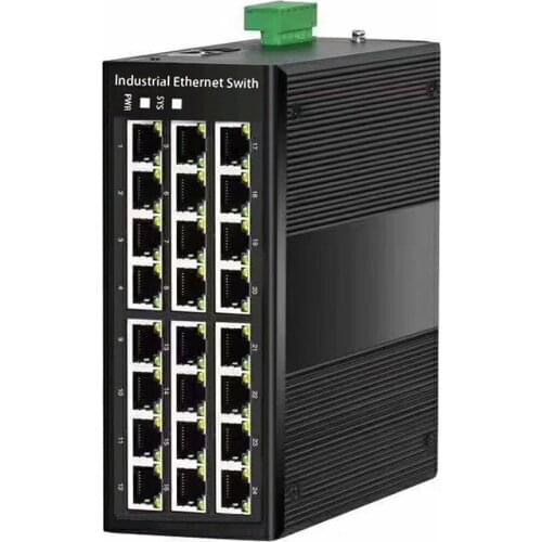 24 Port 10/100/1000Base-T Industrial Managed Ethernet Switch Hardened Gigabit Ethernet Switch