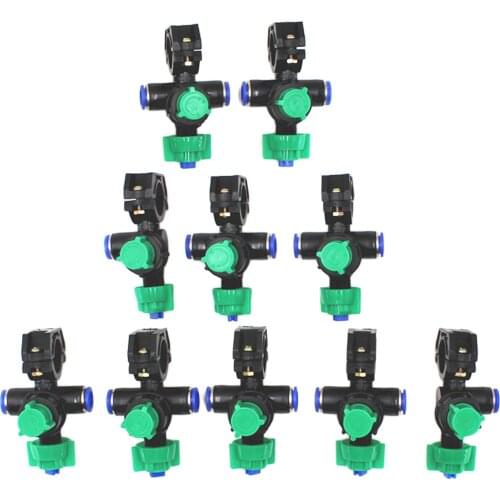 10pcs Agricultural Spray Nozzles Head Backyard Cooling Patio Misting System Cooler Water Mist Agriculture Sprinklers