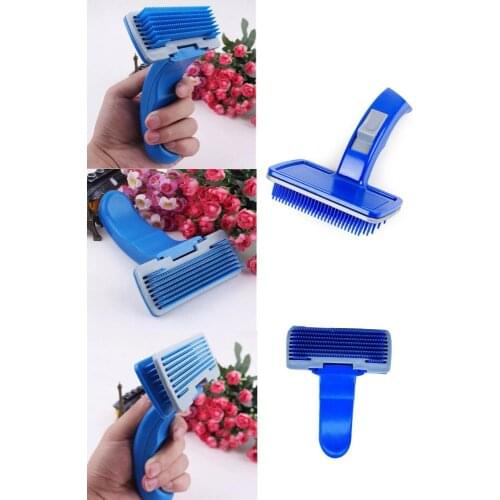 Button Self-Cleaning Brush-Pet Hair Comb