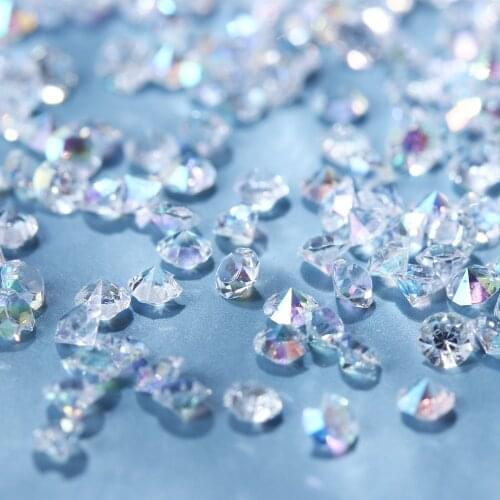 AB Micro Rhinestones Nail Crystals Glass Nail Rhinestones Strass Nail Art Decorations Nail Accessories Design 3D Glitter Tra