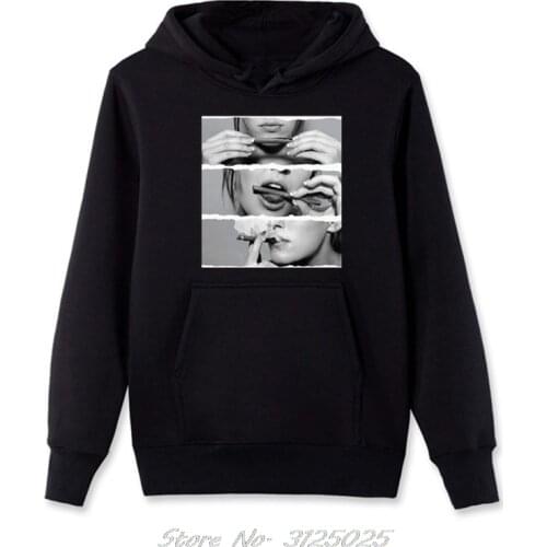 Men Hoodie Male Sexy Girl Rolling Blunt Weed & Smoke Unisex Hoodies Printing Hoody Streetwear Spring Autumn Fleece Sweatshirt