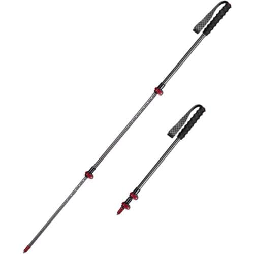 Trekking Poles Ultralight 3 Section Carbon Fiber Folding Climbing Hiking Poles Collapsible Walking Sticks Canes110cm/120cm/130cm
